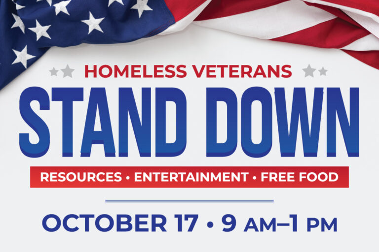 Homeless Veterans Stand Down Oct. 17, 9 a.m. 1 p.m. TAP